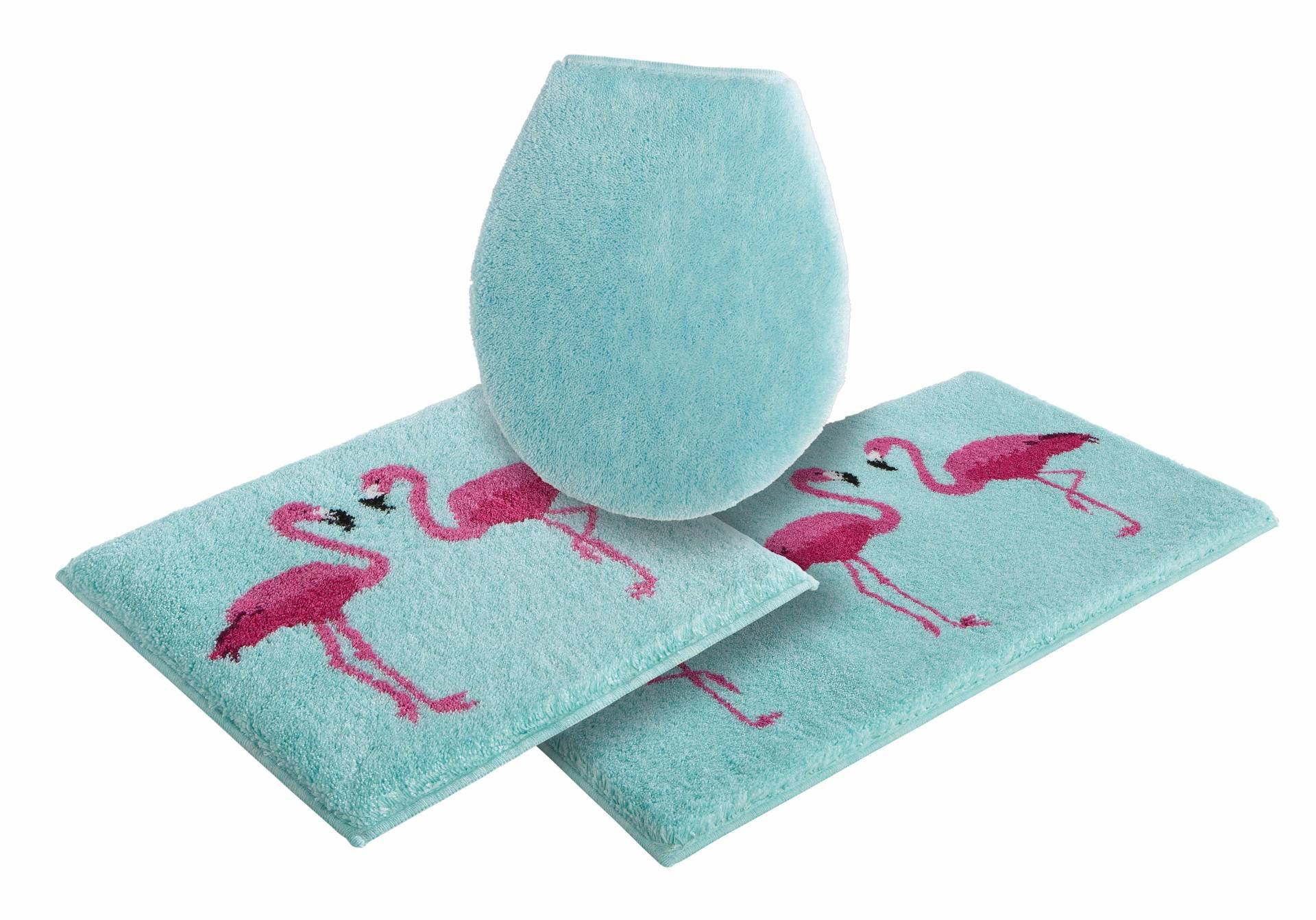 Grund Badematte »Flamingos«, Höhe 20 mm, rutschhemmend beschichtet, fussbodenheizungsgeeignet von Grund