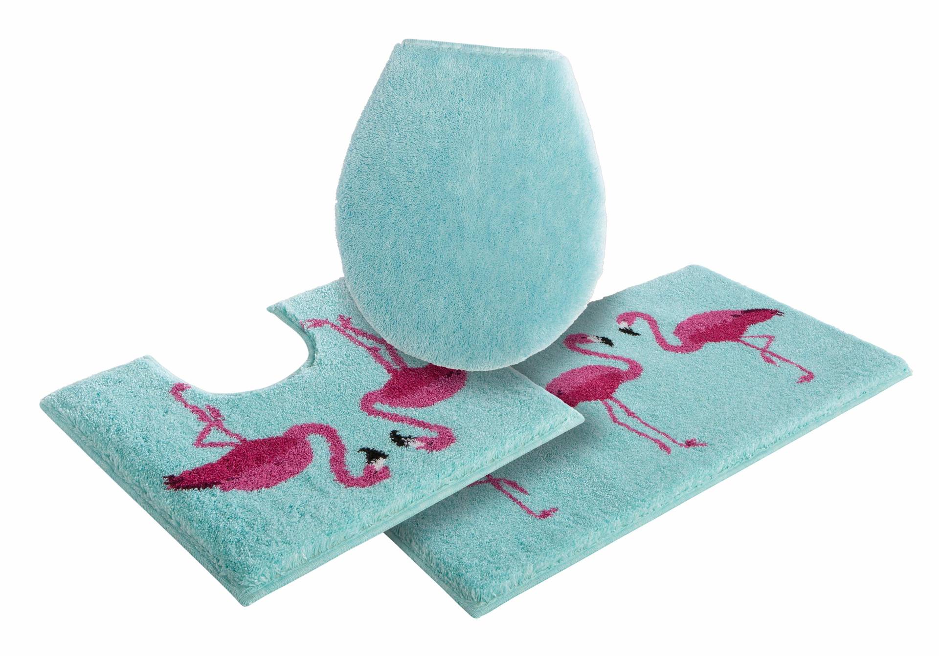 Grund Badematte »Flamingos«, Höhe 20 mm, rutschhemmend beschichtet, fussbodenheizungsgeeignet von Grund