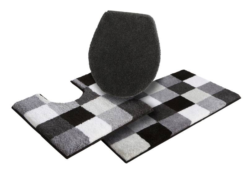 Grund Badematte »Mosaik«, rutschhemmend beschichtet, fussbodenheizungsgeeignet, angenehm weich, auch als 3 teiliges Set erhältlich, Made in Europe von Grund