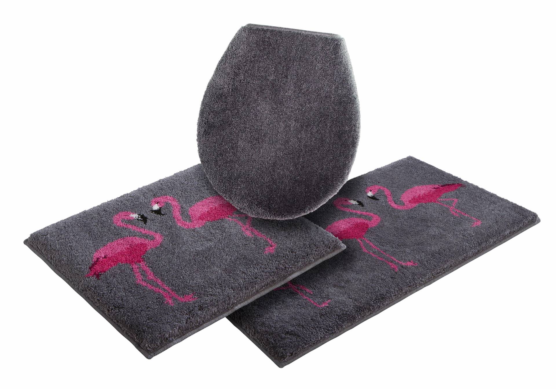 Grund Badematte »Flamingos«, Höhe 20 mm, rutschhemmend beschichtet, fussbodenheizungsgeeignet von Grund