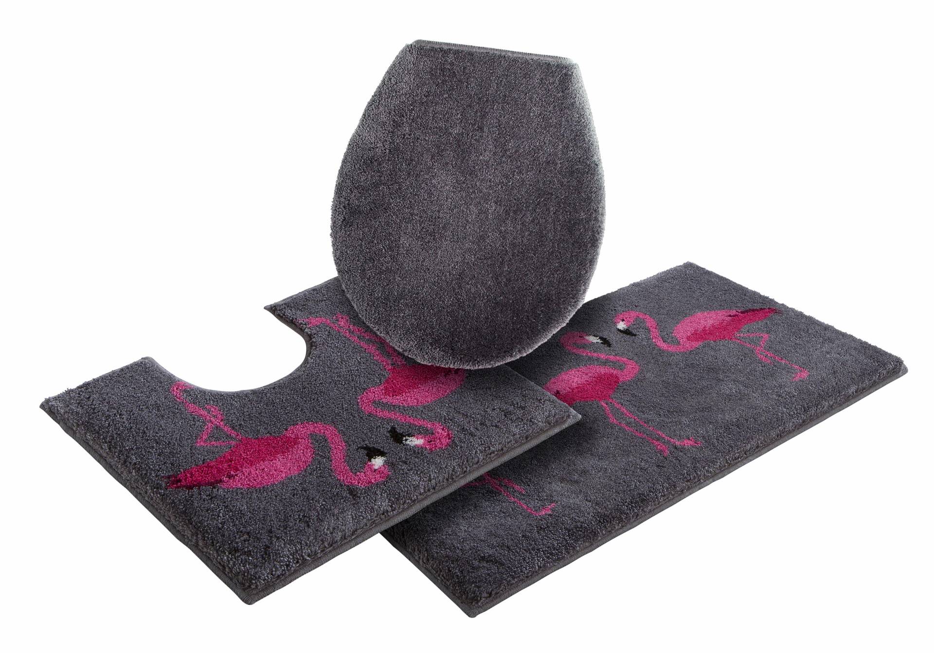 Grund Badematte »Flamingos«, Höhe 20 mm, rutschhemmend beschichtet, fussbodenheizungsgeeignet von Grund