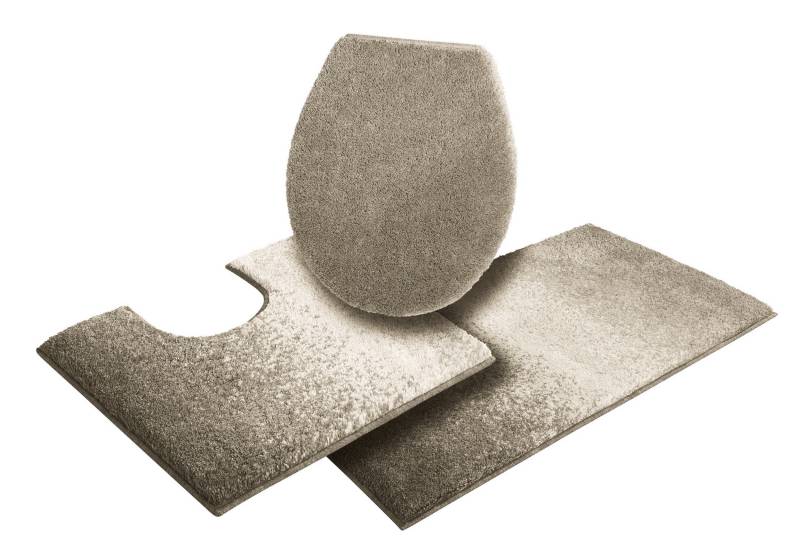 Grund Badematte »Mistral«, rutschhemmend beschichtet, fussbodenheizungsgeeignet, meliertes Design, Ombré-Look, auch als 3 teiliges Set, Made in Europe von Grund