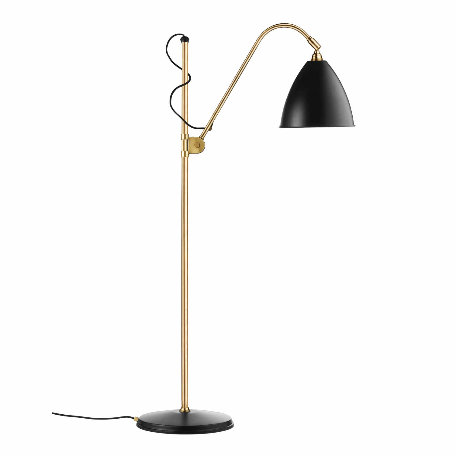 BL3 Floor Lamp Stehleuchte, Farbe soft black semi matt, Lampenschirm d. 21 cm von GUBI