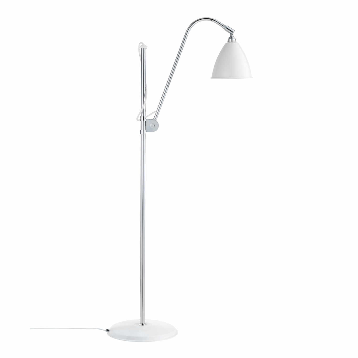 BL3 Floor Lamp Stehleuchte, Farbe soft white semi matt, Lampenschirm d. 16 cm von GUBI