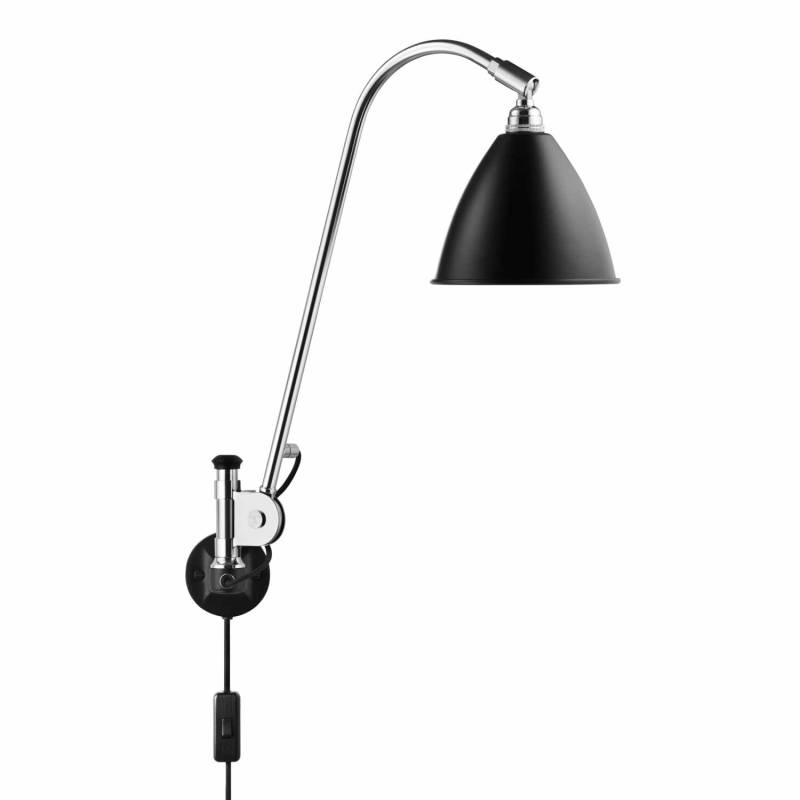 BL6 Wall Chrome Lamp Wandleuchte, Farbe black semi matt von GUBI