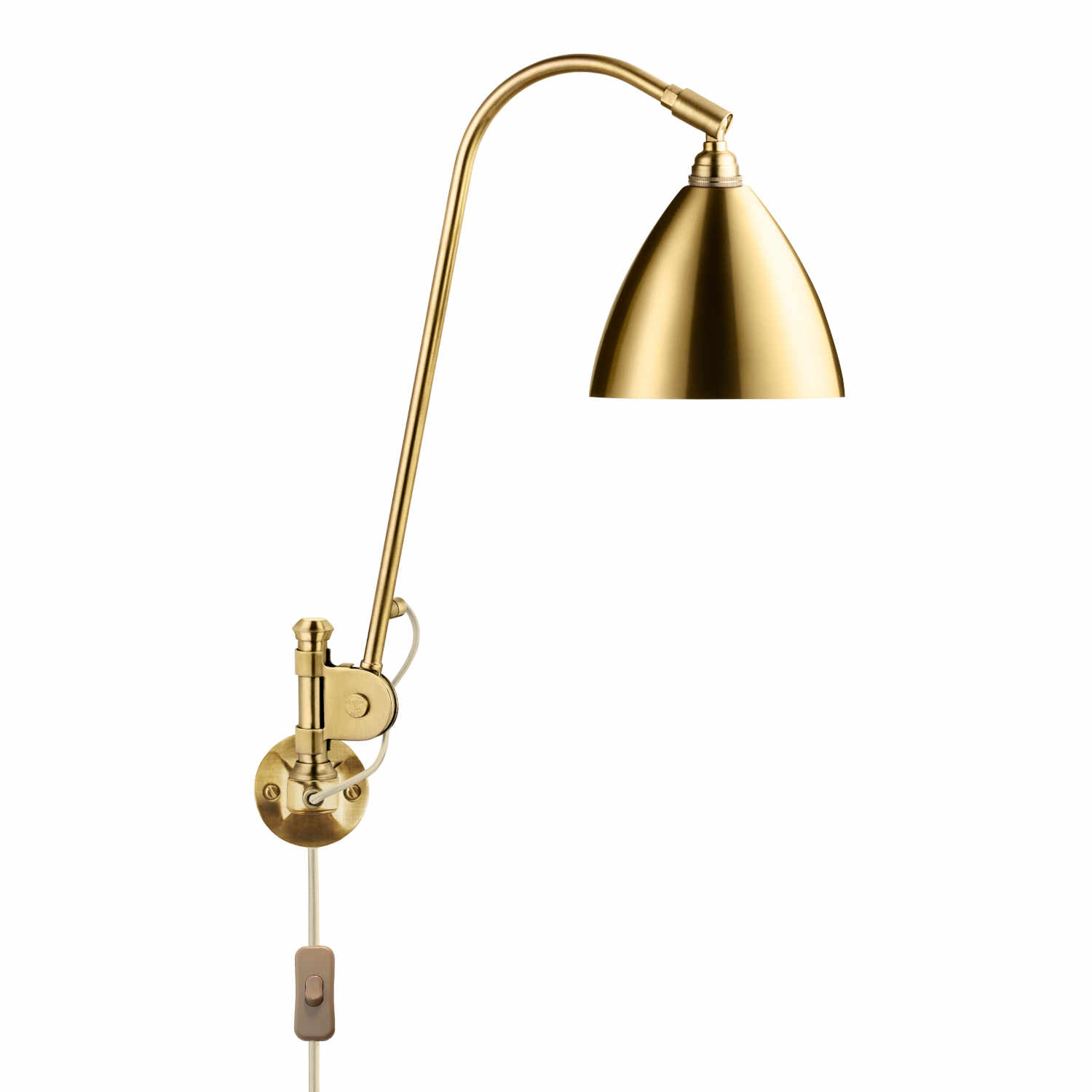BL6 Wall Brass Lamp Wandleuchte, Farbe shiny brass von GUBI