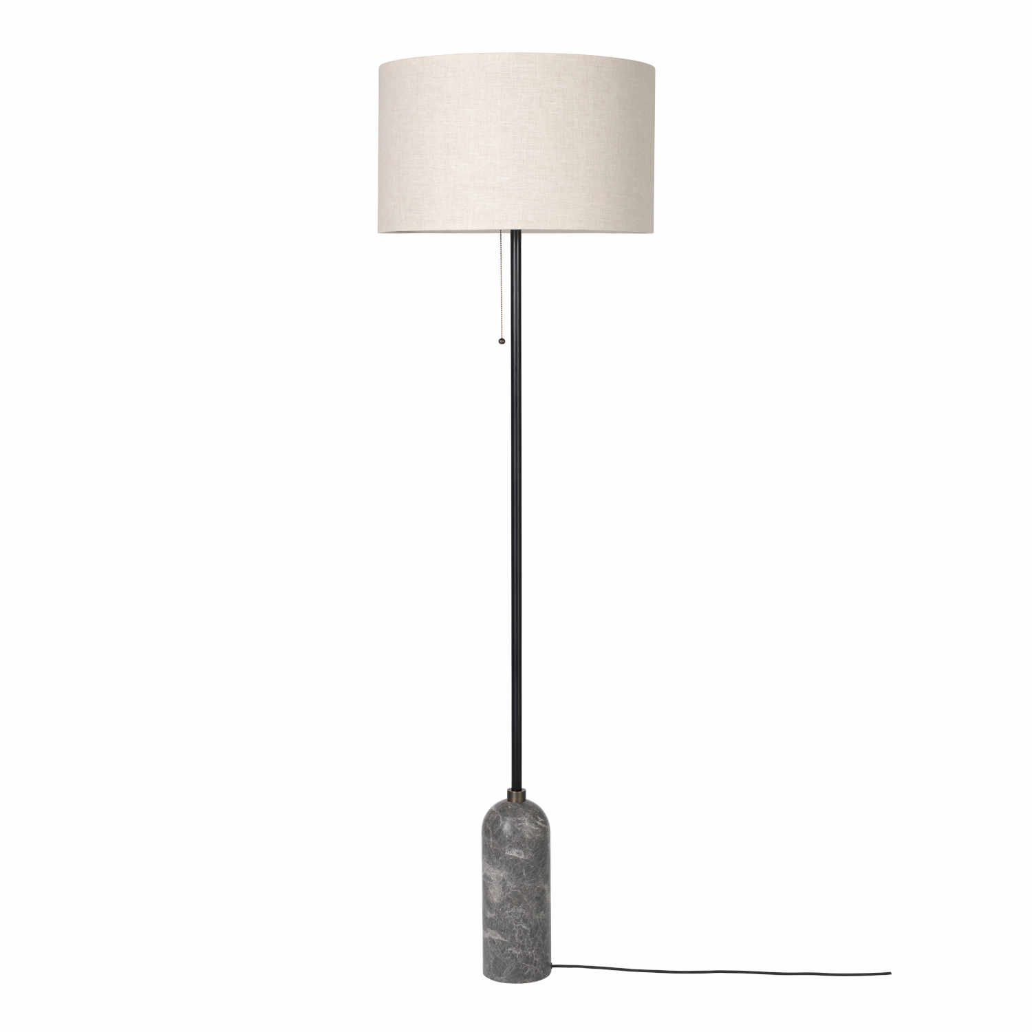 Gravity Canvas Floor Lamp Stehleuchte, Ausführung grey emperador marble von GUBI