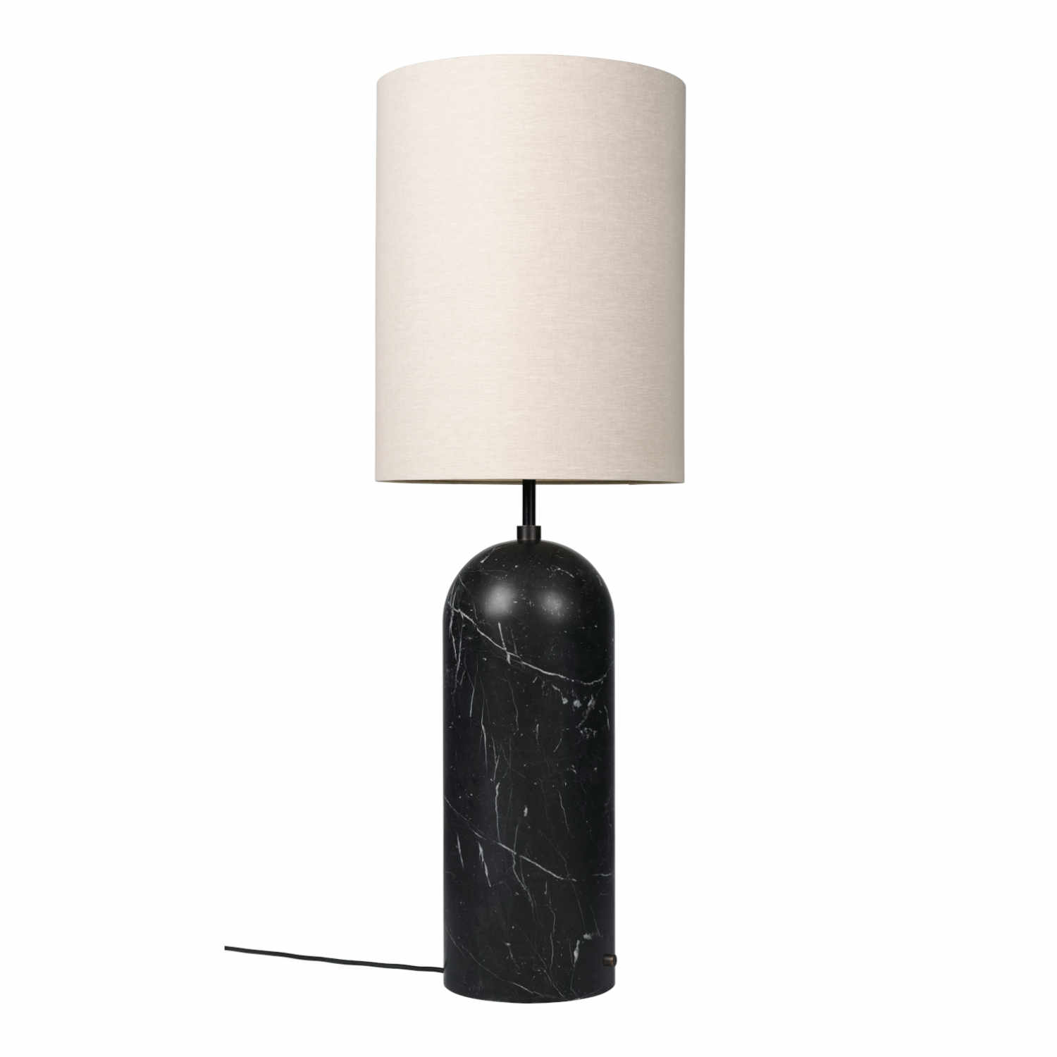 Gravity Canvas Floor Lamp XL High Bodenleuchte, Ausführung black marquina marble von GUBI