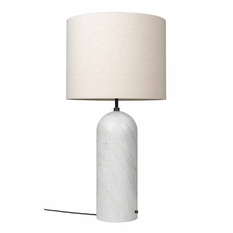 Gravity Canvas Floor Lamp XL Low Bodenleuchte, Ausführung white carrara marble von GUBI