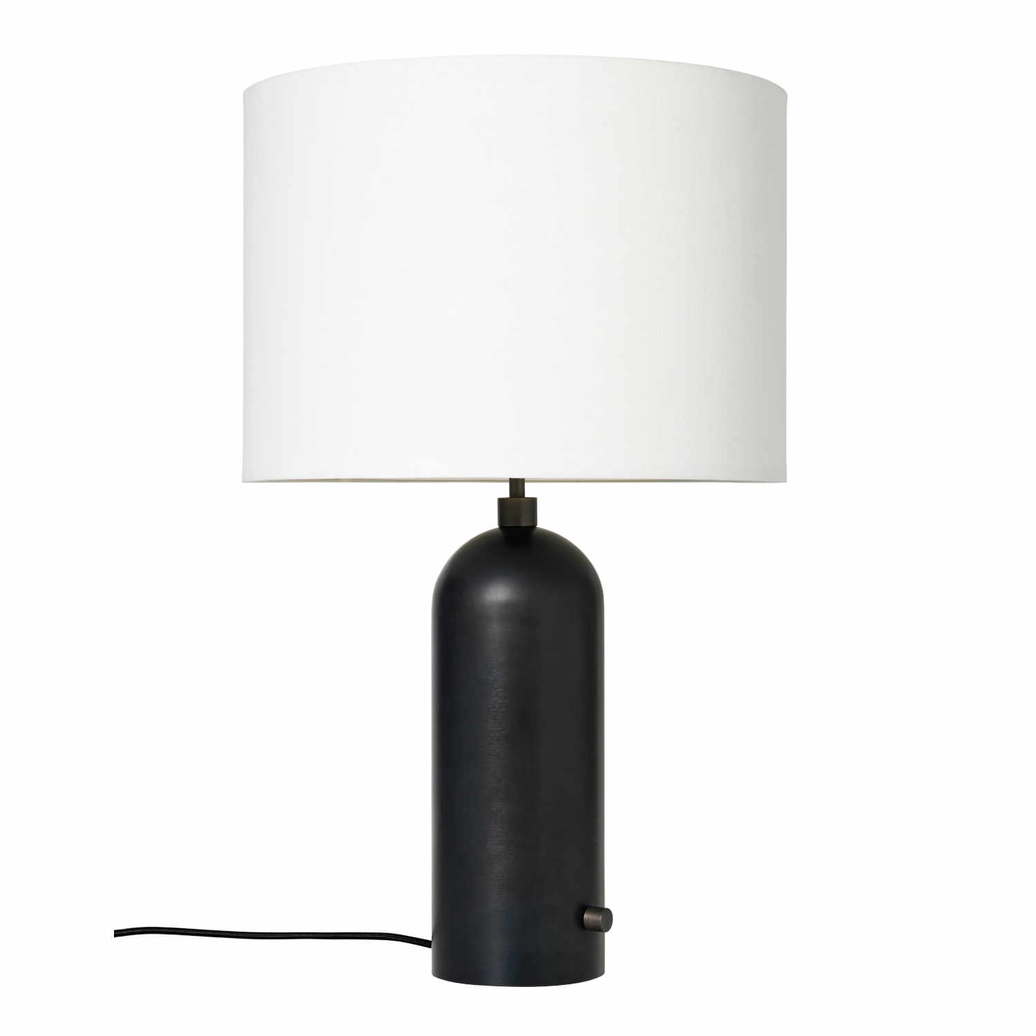 Gravity White Table Lamp Tischleuchte, Grösse h. 49 cm, Ausführung blackened steel von GUBI