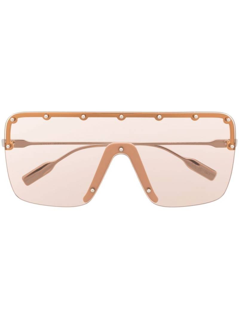 Gucci Eyewear Mask-frame sunglasses - Silver von Gucci Eyewear