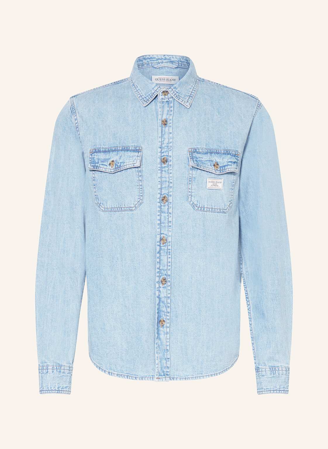 Guess Jeans Jeanshemd Regular Fit blau von GUESS JEANS