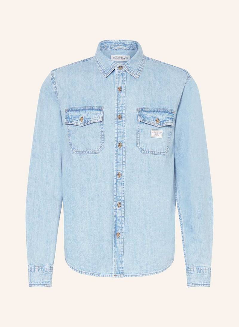 Guess Jeans Jeanshemd Regular Fit blau von GUESS JEANS