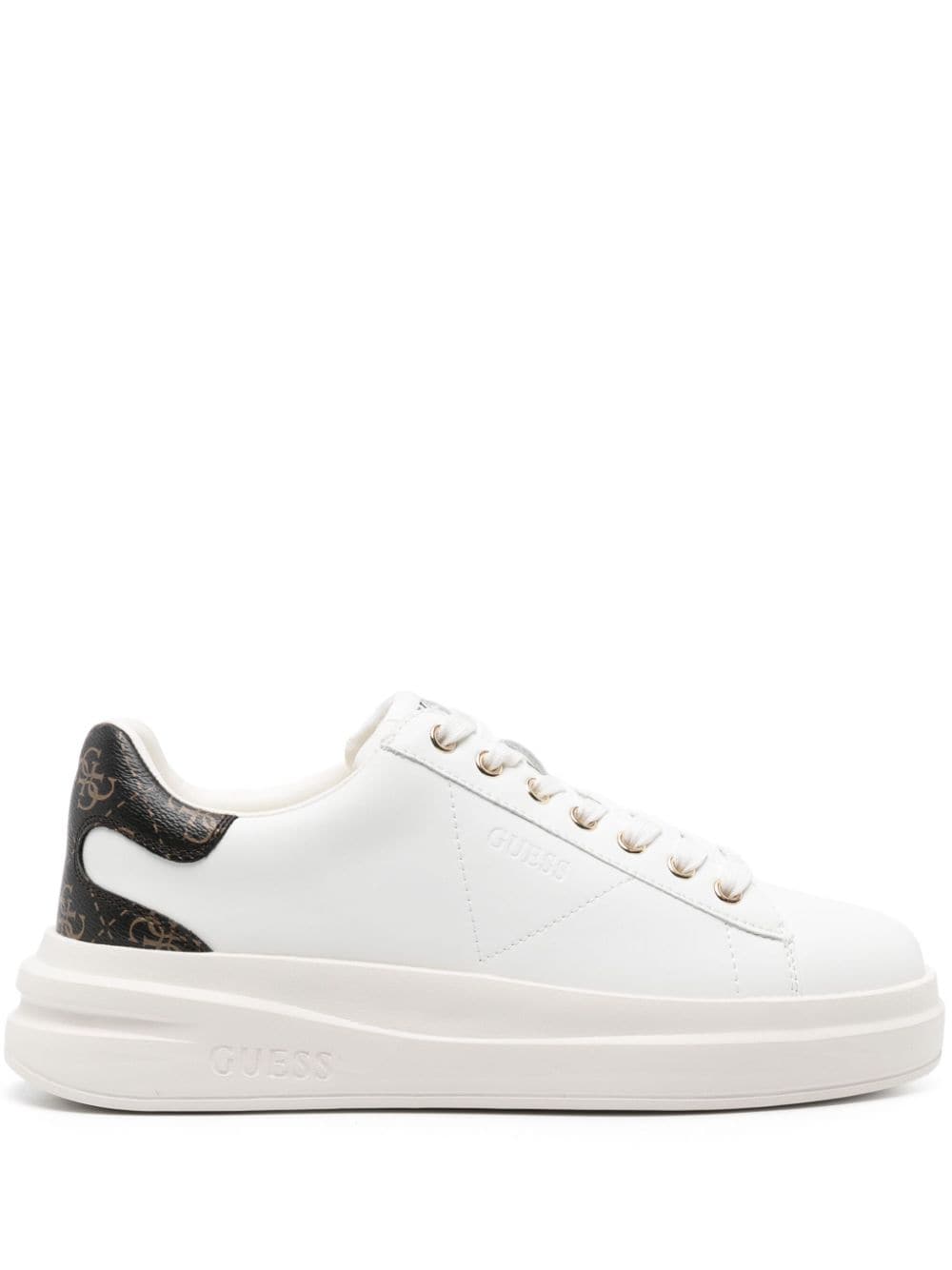 GUESS USA Elbina leather sneakers - White von GUESS USA