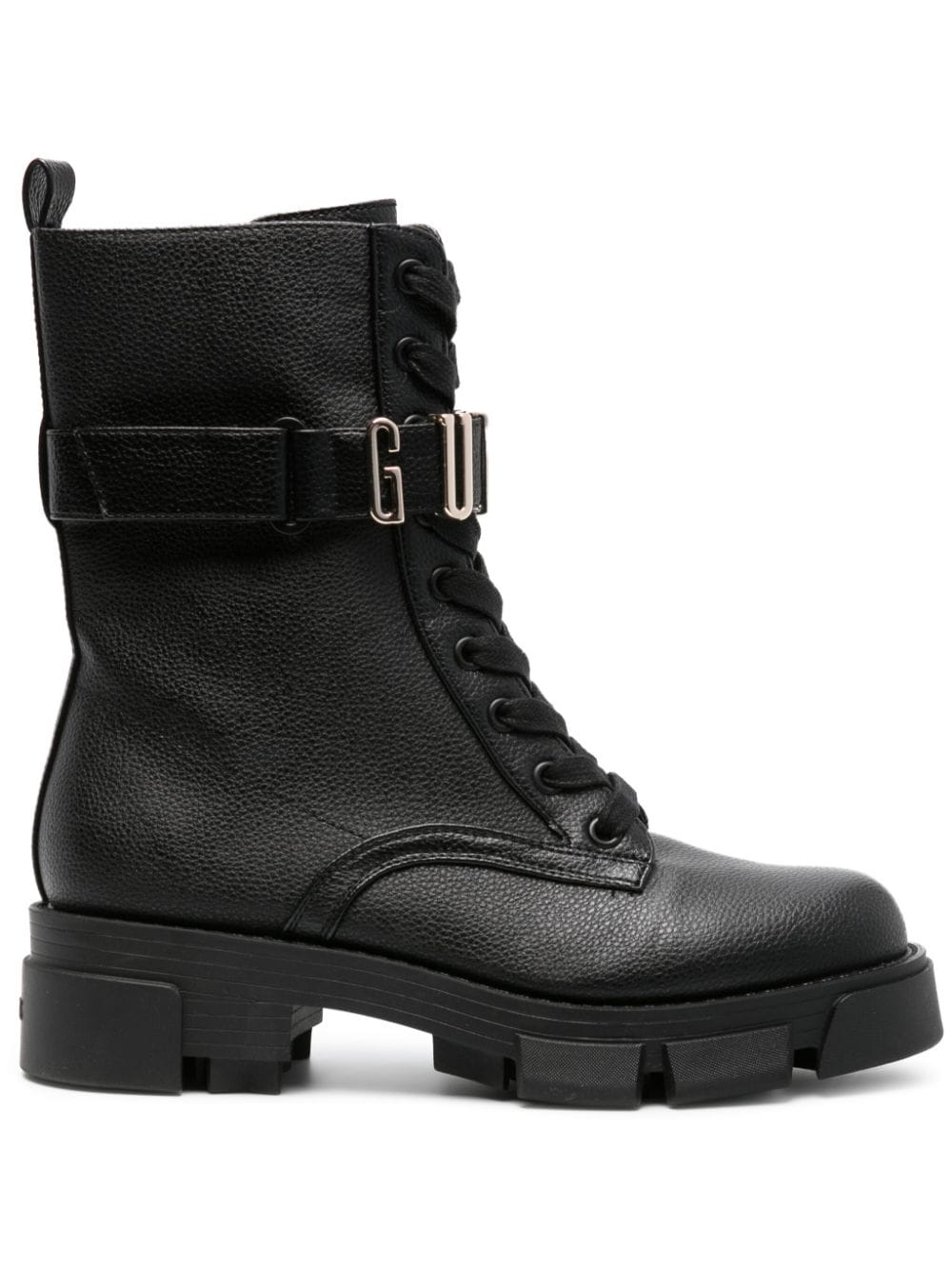 GUESS USA Madox logo-plaque boots - Black von GUESS USA