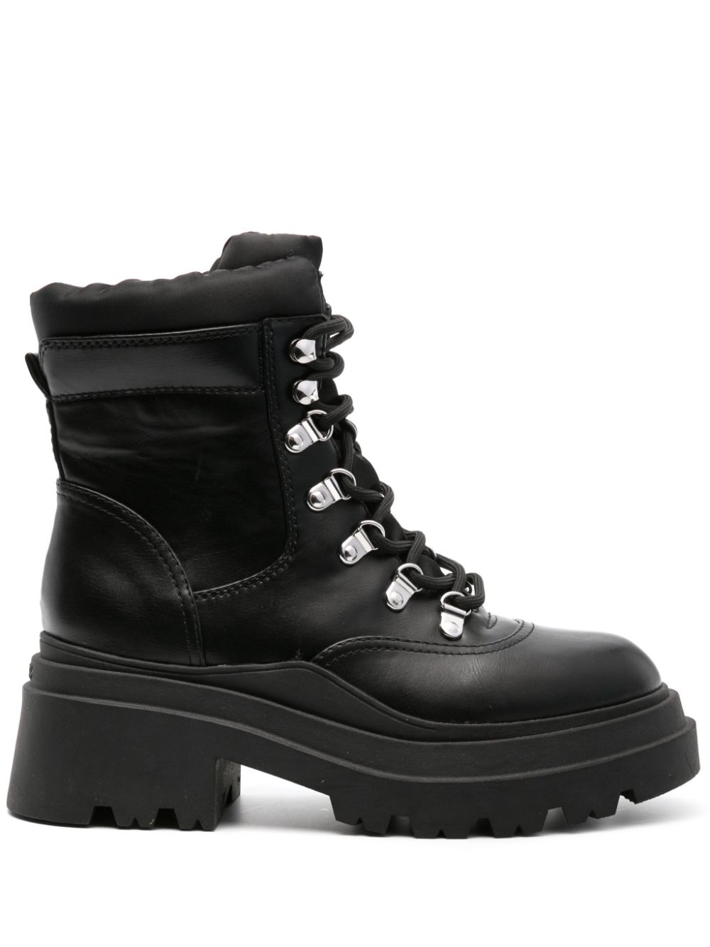 GUESS USA Vaney lace-up combat boots - Black von GUESS USA