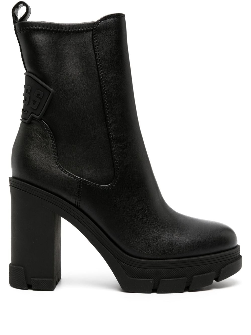 GUESS USA Xeno platform leather boots - Black von GUESS USA