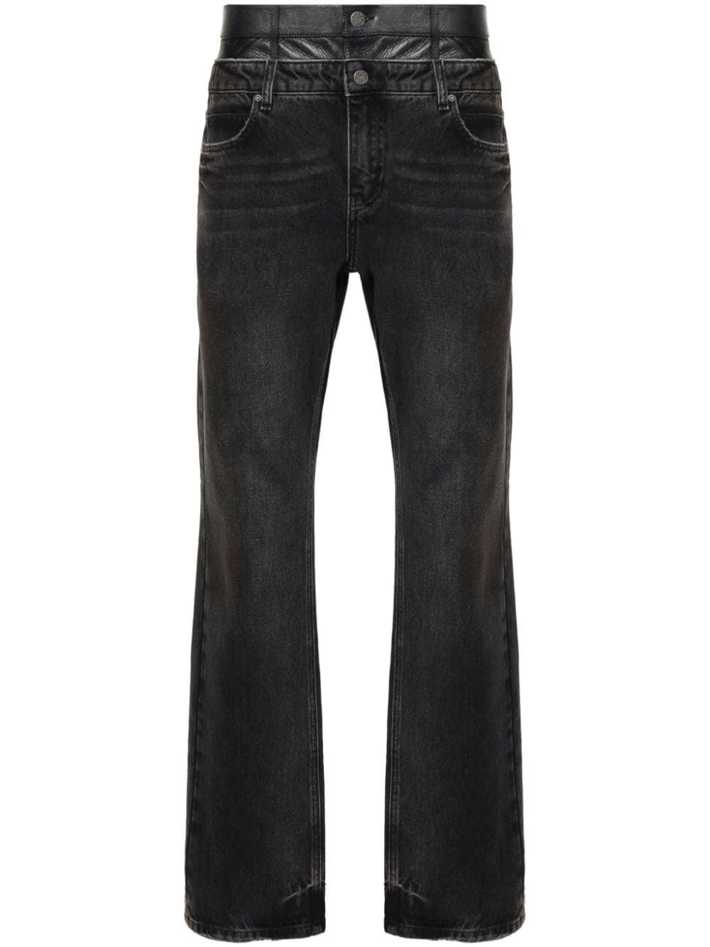 GUESS USA high-rise straight-leg jeans - Grey von GUESS USA