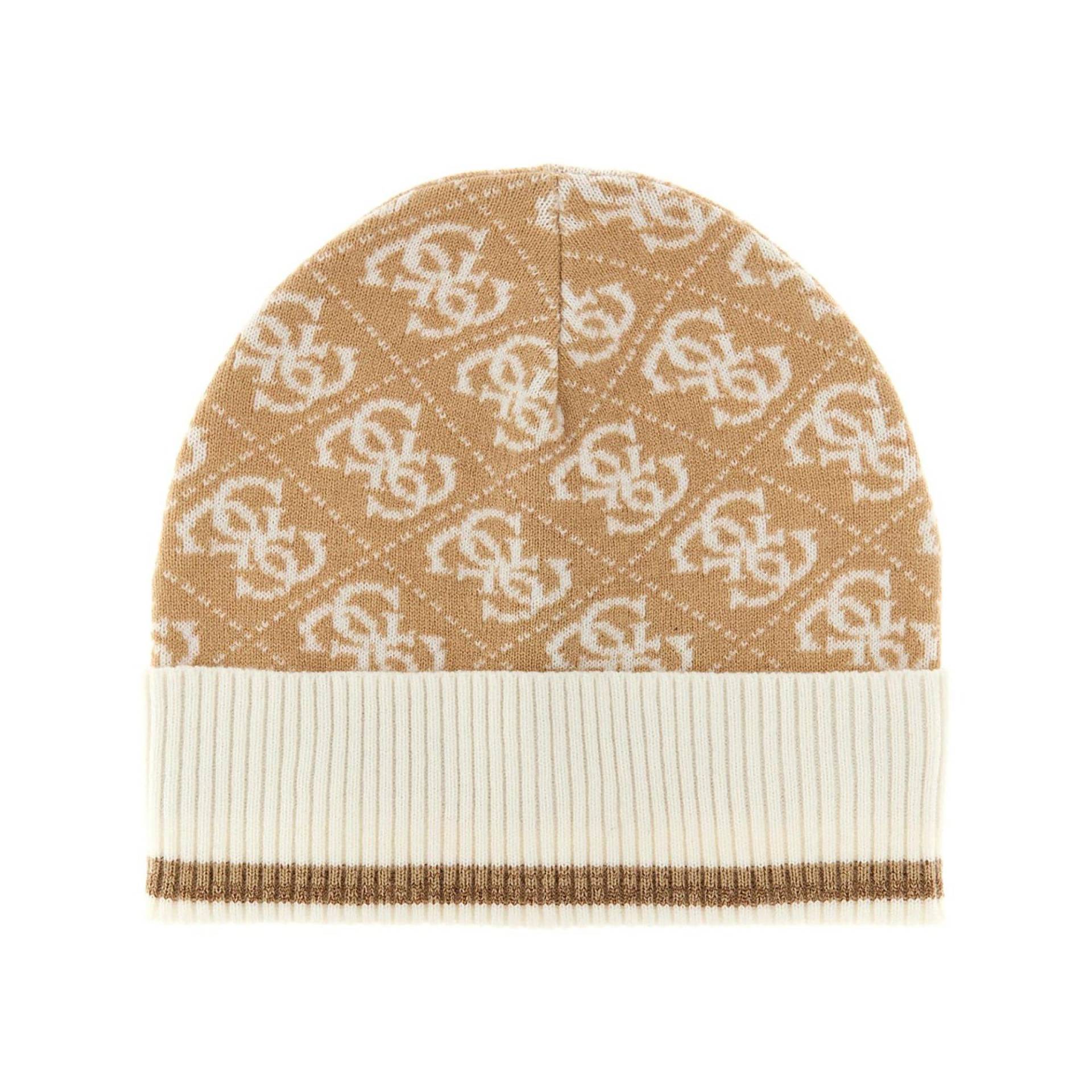 Beanie Damen Beige L von GUESS