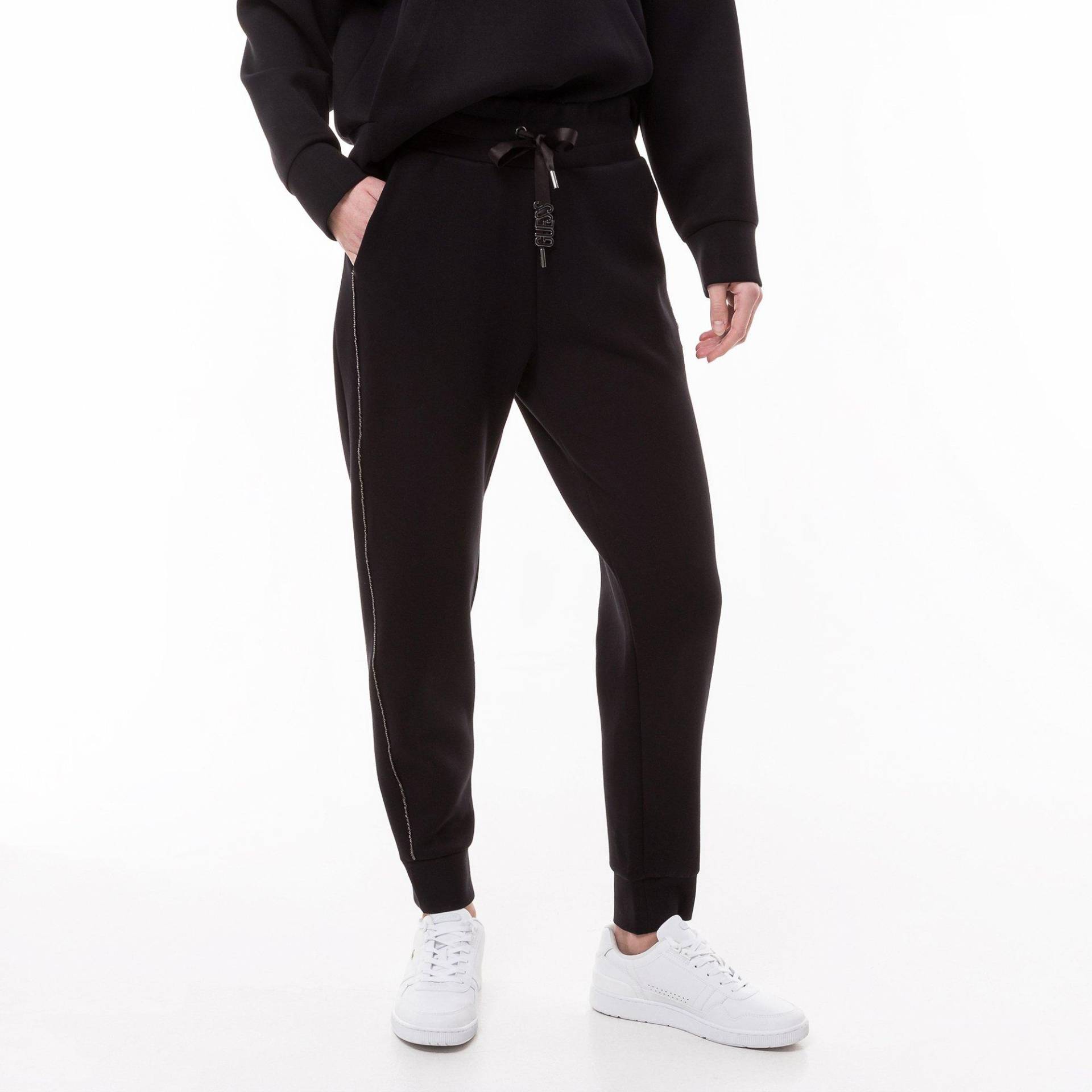 Jogginghose Mit Bündchen Damen Black XS von GUESS