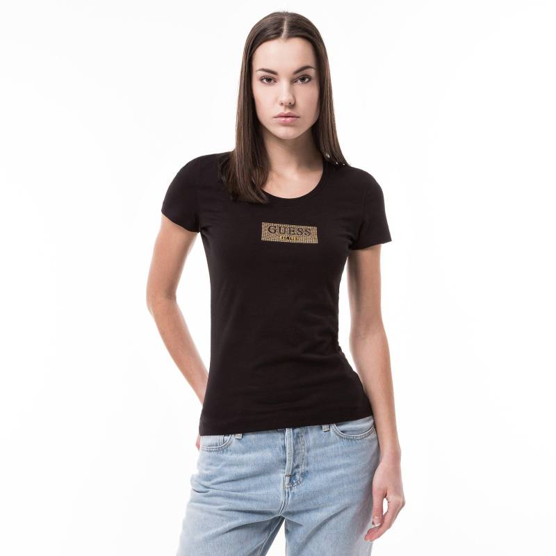 T-shirt, Rundhals, Kurzarm Damen Black S von GUESS