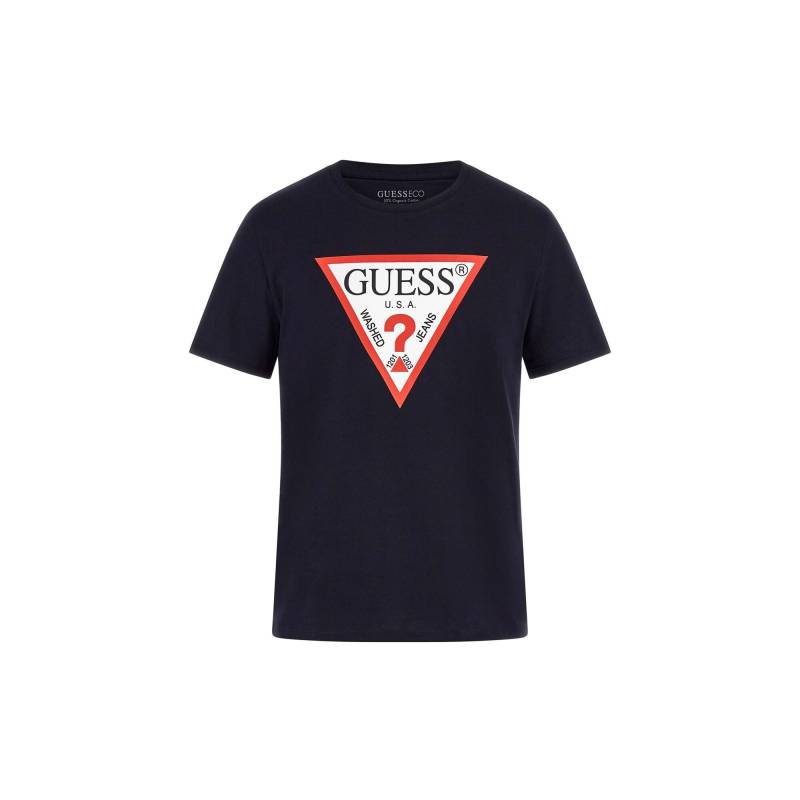 T-shirt Mit Logo Und Rundhalsausschnitt Cn Original Herren  L von GUESS