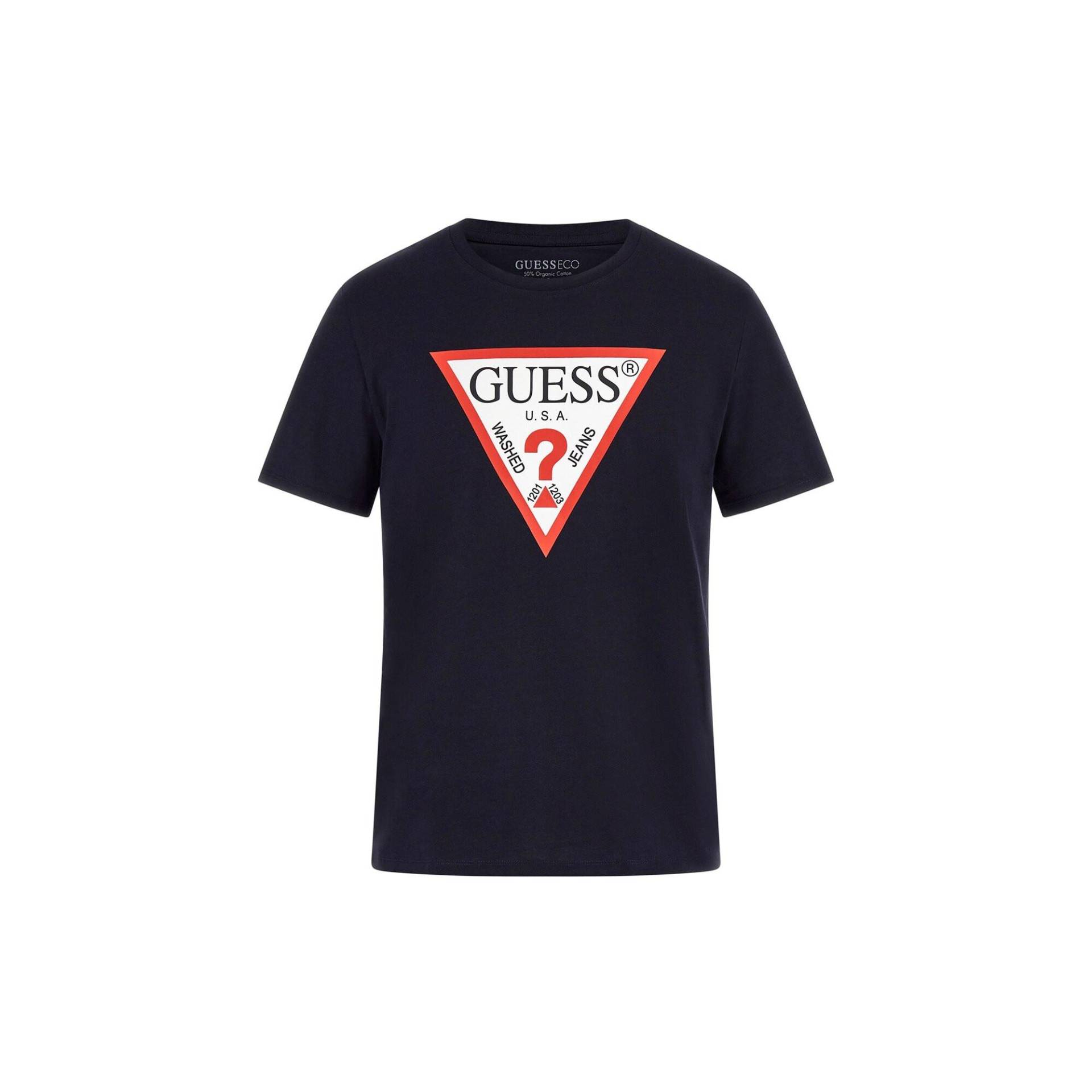 T-shirt Mit Logo Und Rundhalsausschnitt Cn Original Herren  XL von GUESS