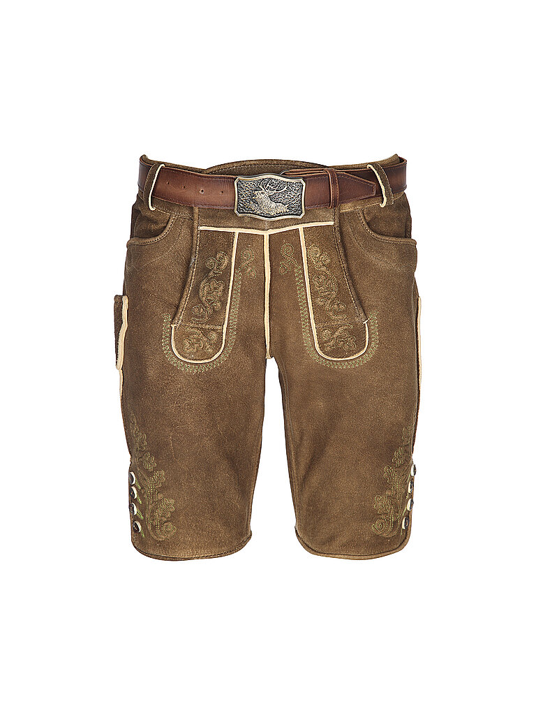 GWEIH & SILK Trachten Lederhose Vitus camel | 50 von GWEIH & SILK