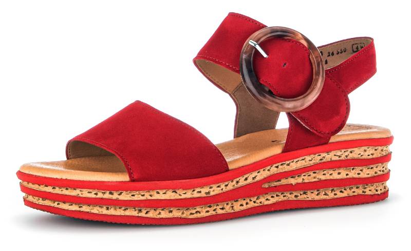 Gabor Keilsandalette, Keilabsatz, Sommerschuh, Sandale mit trendigem Zierschnalle von Gabor