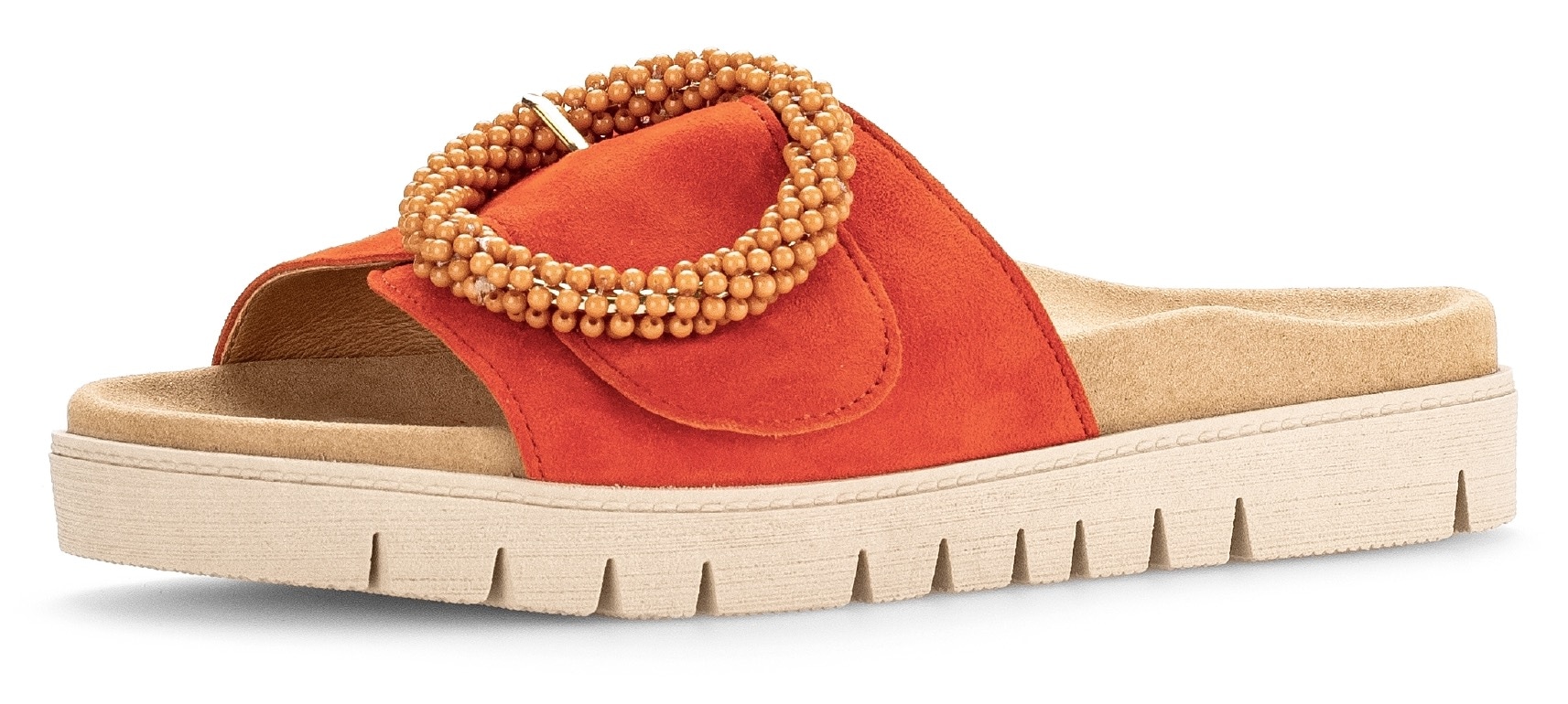 Gabor Pantolette, Plateau, Sommerschuh, Schlappen mit Zierperlen an der Zierschnalle Gabor Pantolette, Plateau, Sommerschuh, Schlappen mit Zierperlen an der Zierschnalle von Gabor