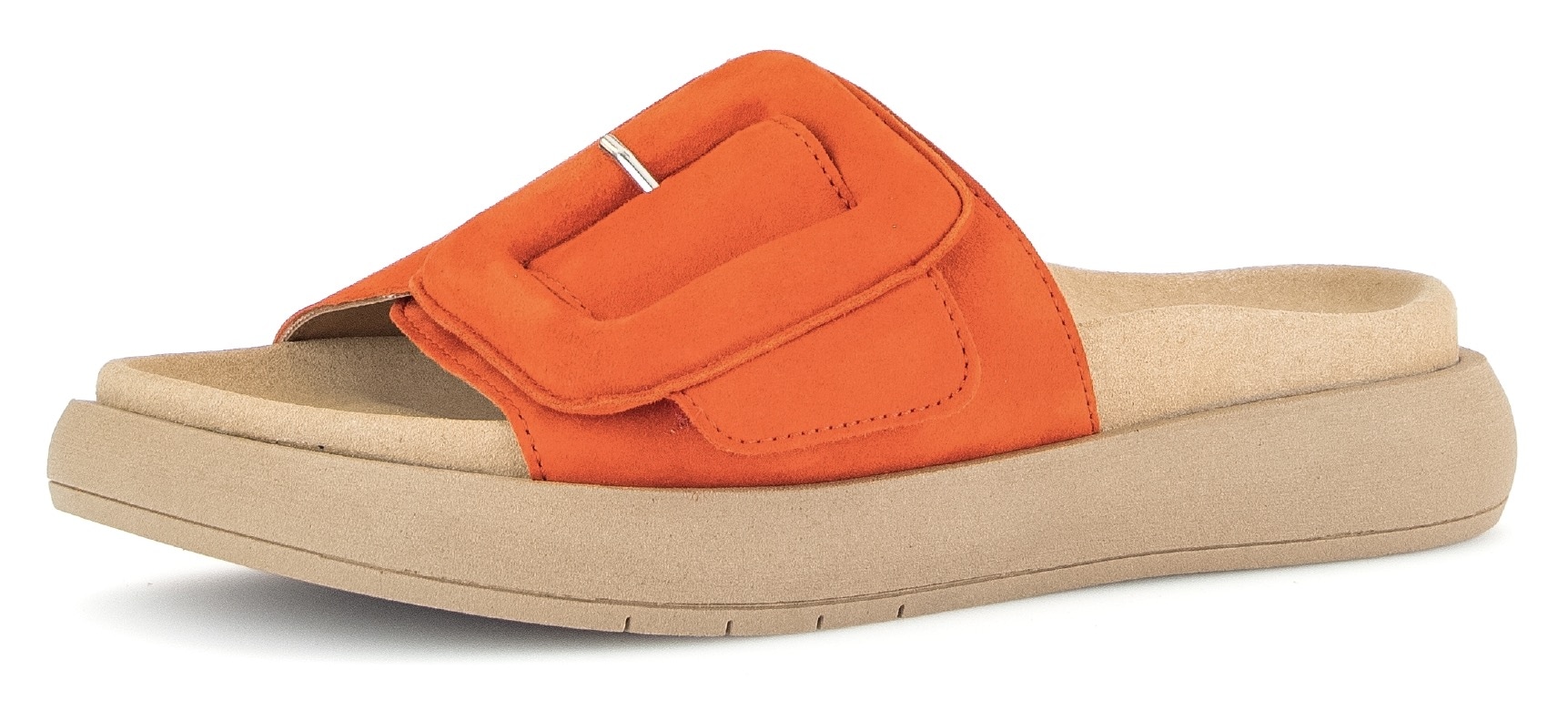 Gabor Pantolette, Plateau, Sommerschuh, Schlappen mit grosser Zierschnalle Gabor Pantolette, Plateau, Sommerschuh, Schlappen mit grosser Zierschnalle von Gabor