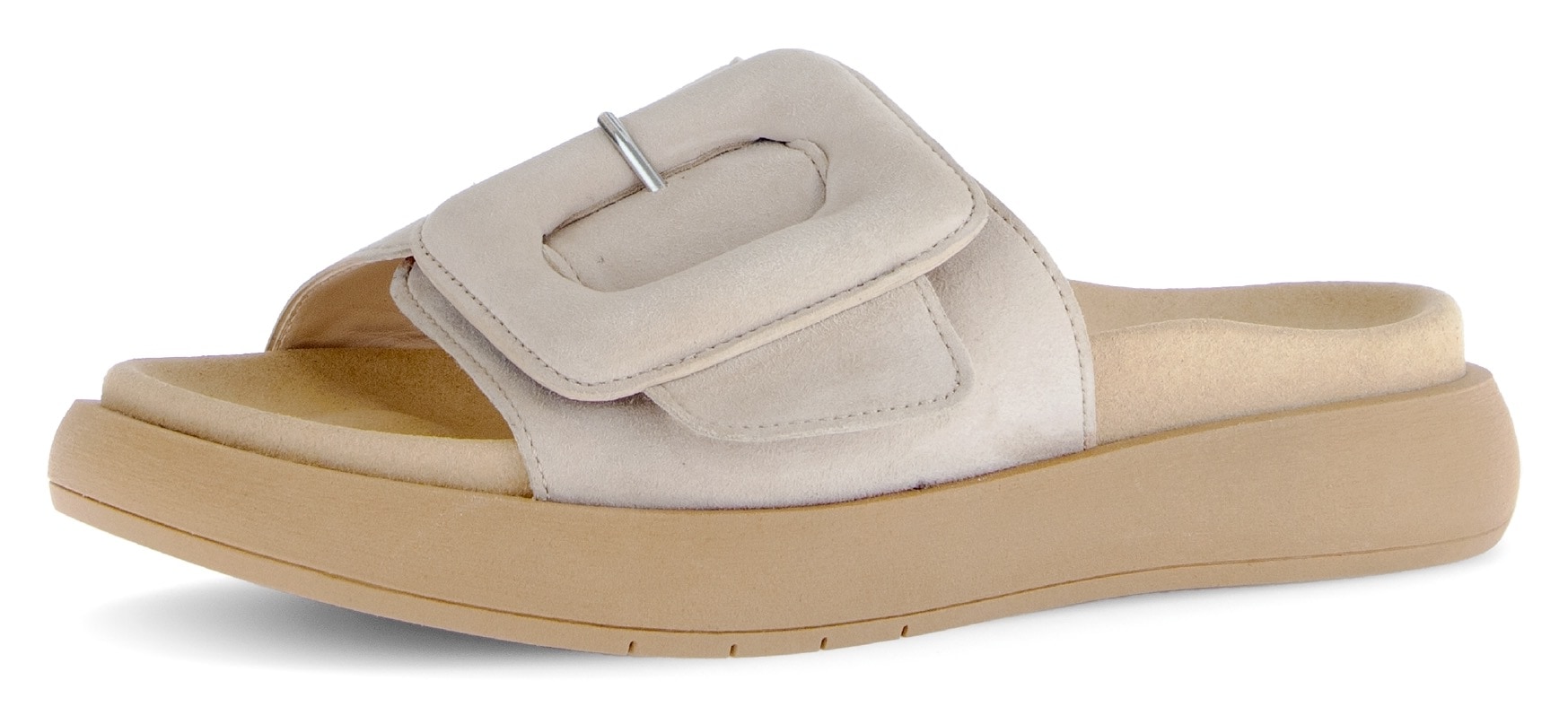 Gabor Pantolette, Plateau, Sommerschuh, Schlappen mit grosser Zierschnalle Gabor Pantolette, Plateau, Sommerschuh, Schlappen mit grosser Zierschnalle von Gabor