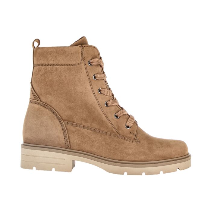 Gabor Schnürstiefel für Damen aus Leder camel, 39 von Gabor