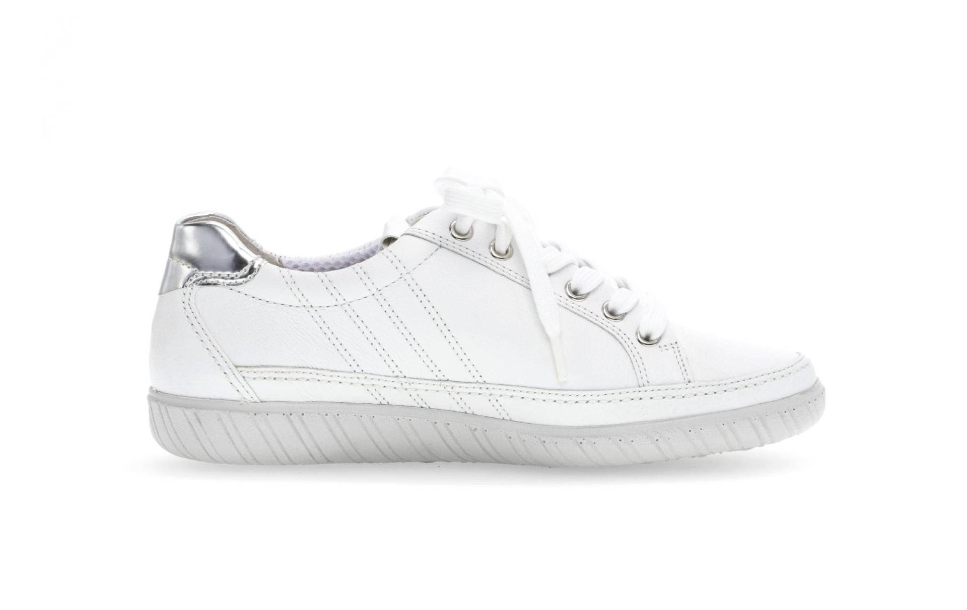 Leder Sneaker Damen Weiss 42 von Gabor