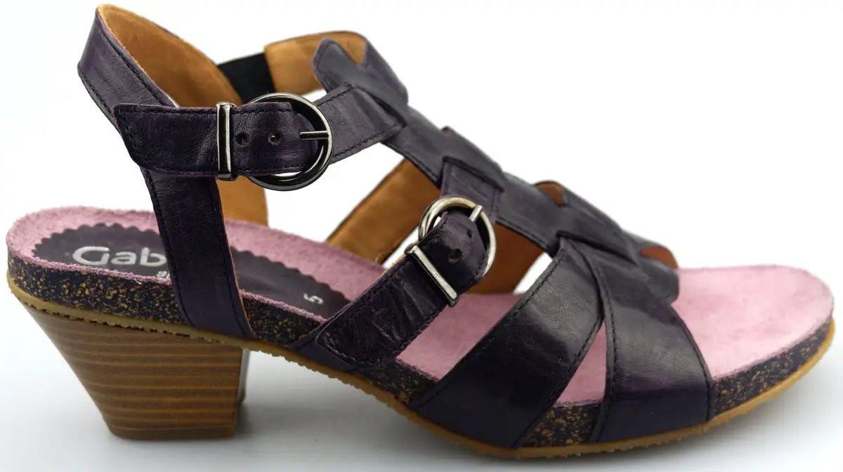 04.822.60 - Leder Sandale Damen Violett 40 von Gabor