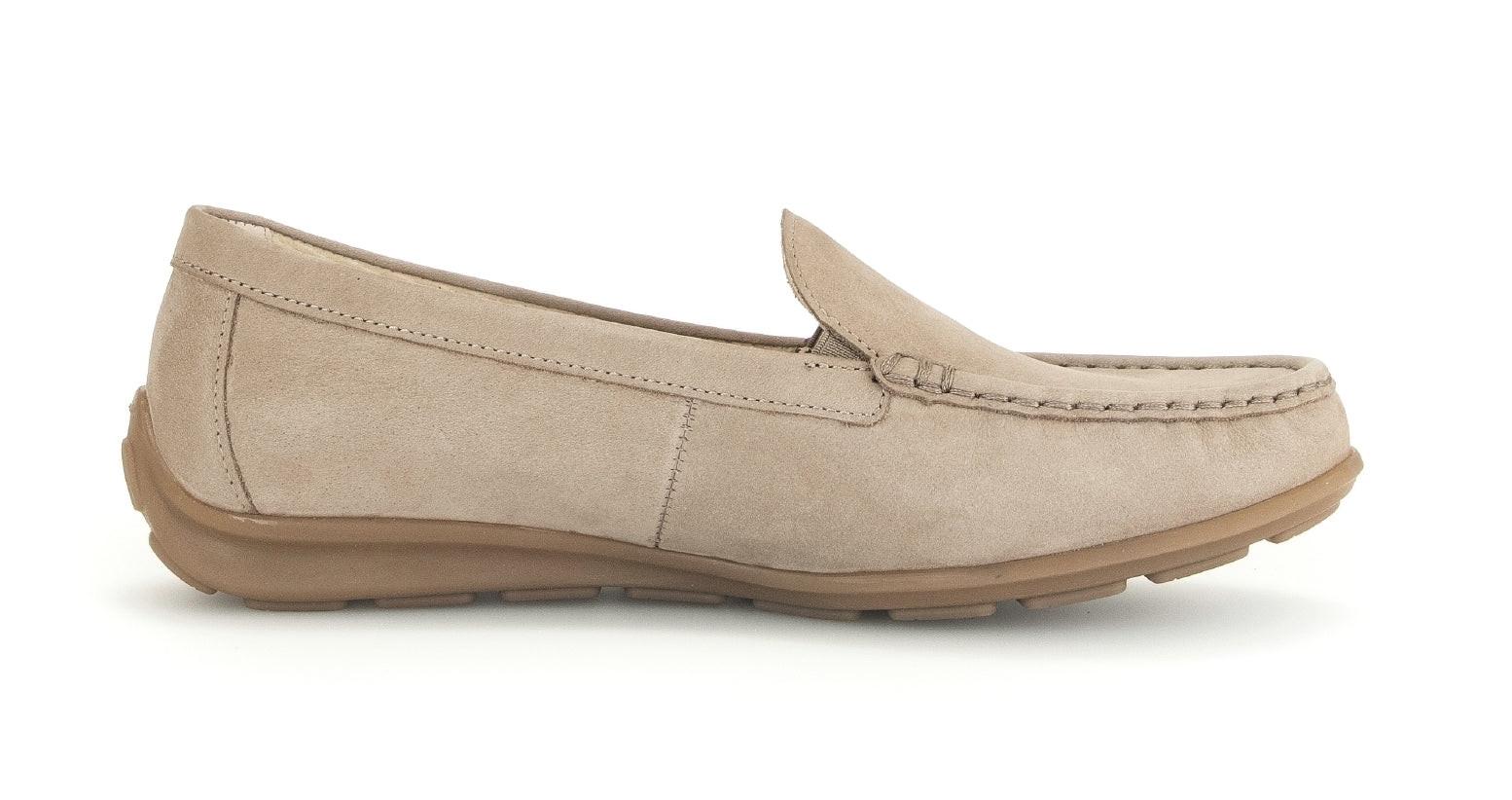 Nubuk Loafer Damen Beige 40.5 von Gabor