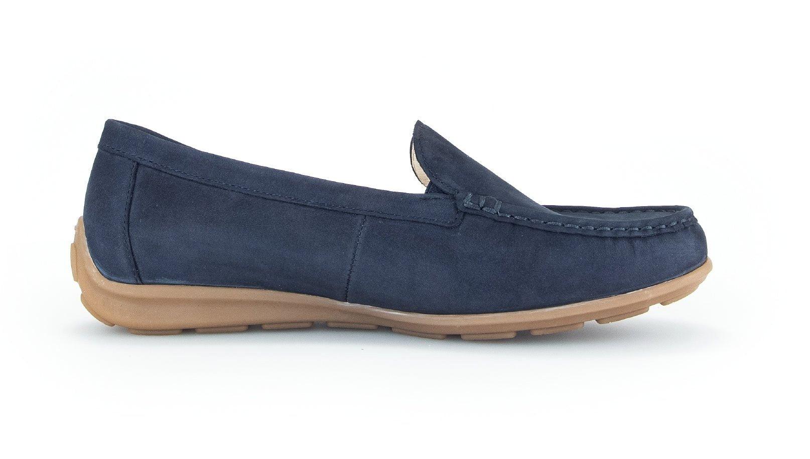 Nubuk Loafer Damen Blau 42 von Gabor