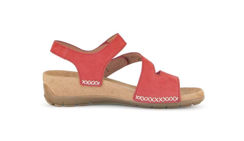Nubuk Sandale Damen Rot 36 von Gabor
