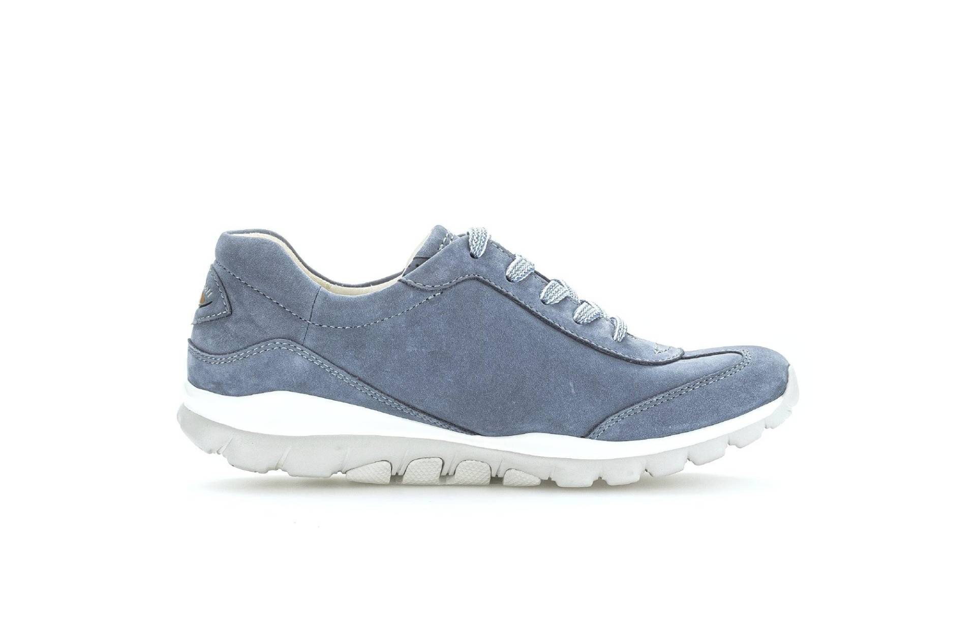 Nubuk Wandersneaker Damen Blau 36 von Gabor