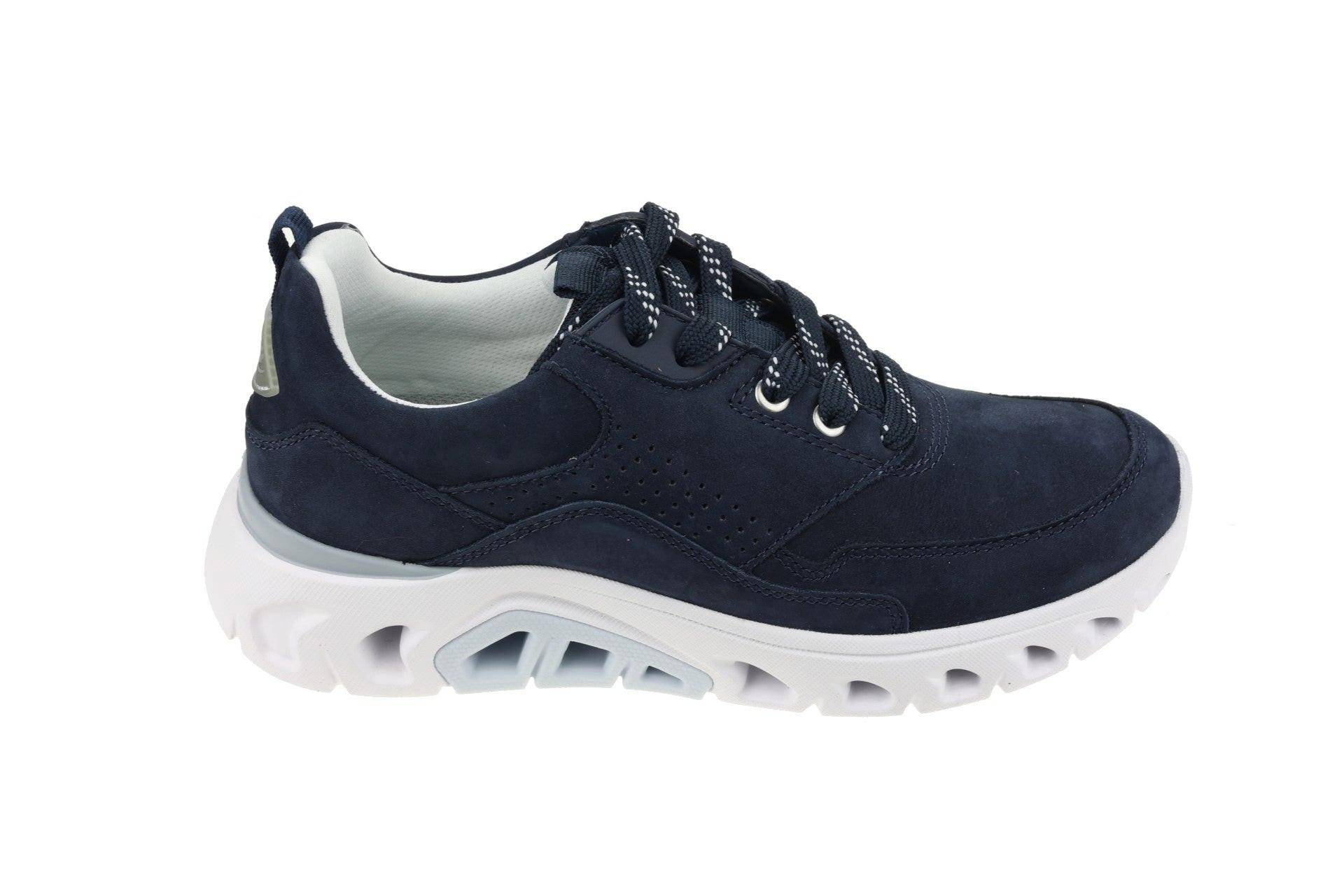 Nubuk Wandersneaker Damen Blau 37.5 von Gabor