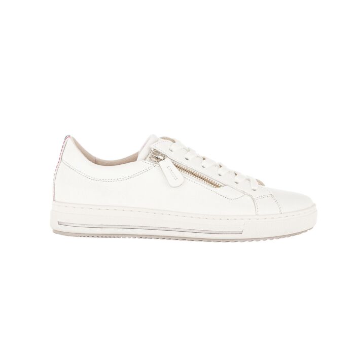 Sportiver Gabor Sneaker aus samtweichem Veloursleder weiss von Gabor