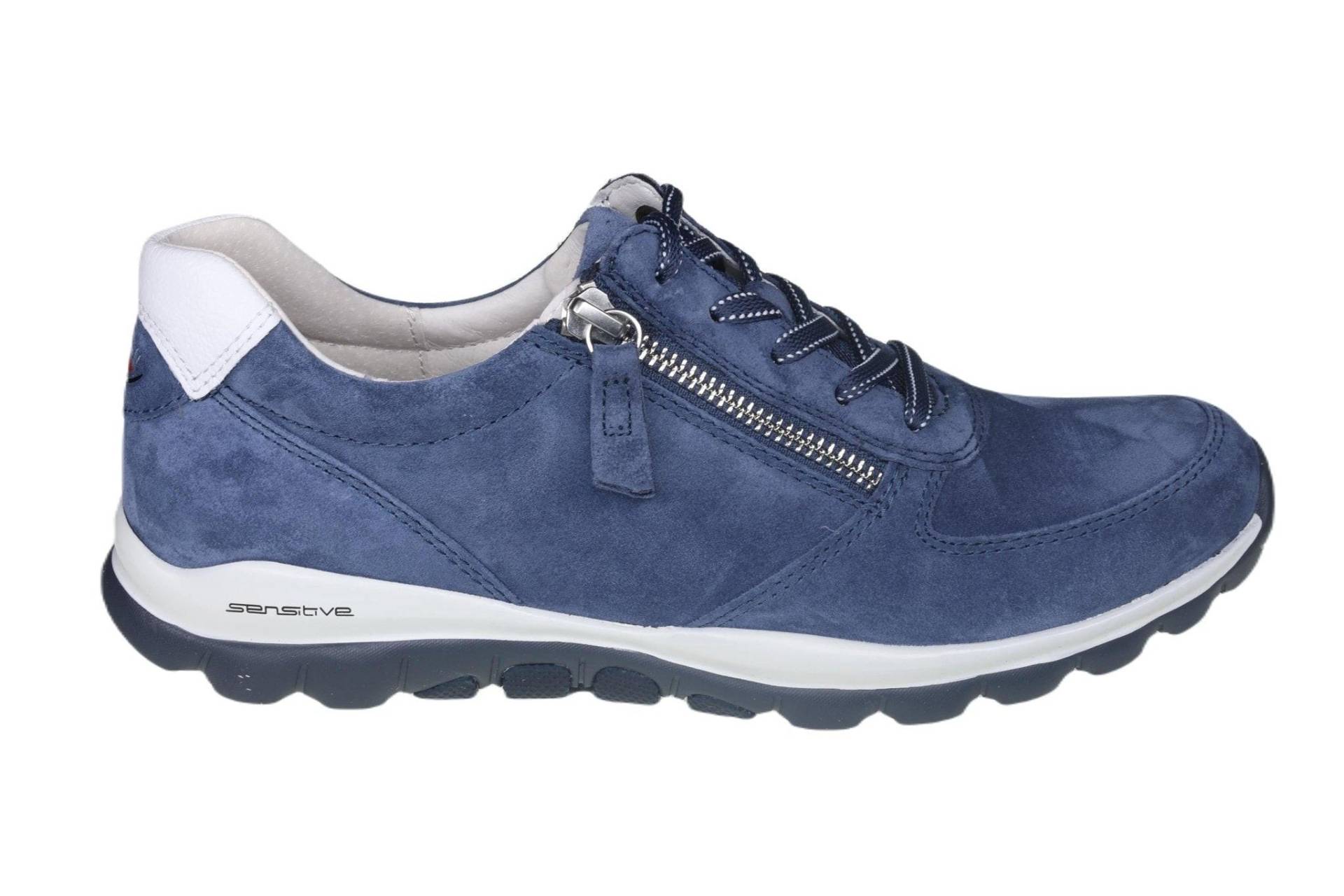 Wildleder Wandersneaker Damen Blau 37 von Gabor