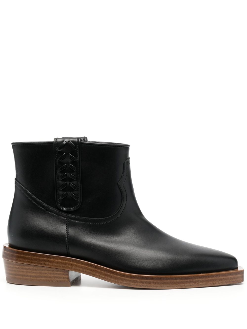Gabriela Hearst Reza 45mm leather ankle boots - Black von Gabriela Hearst