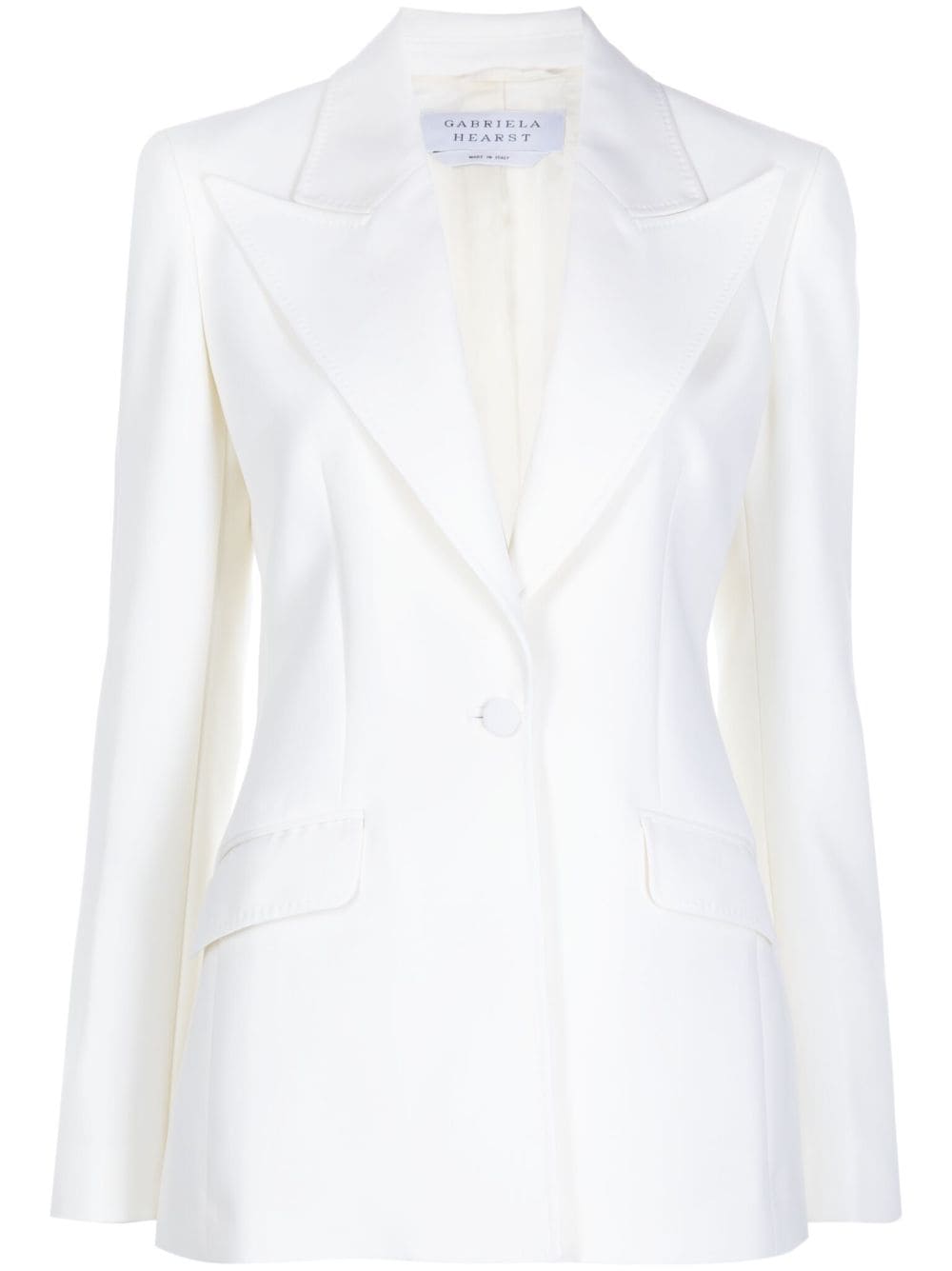 Gabriela Hearst single-breasted wool blazer - White von Gabriela Hearst