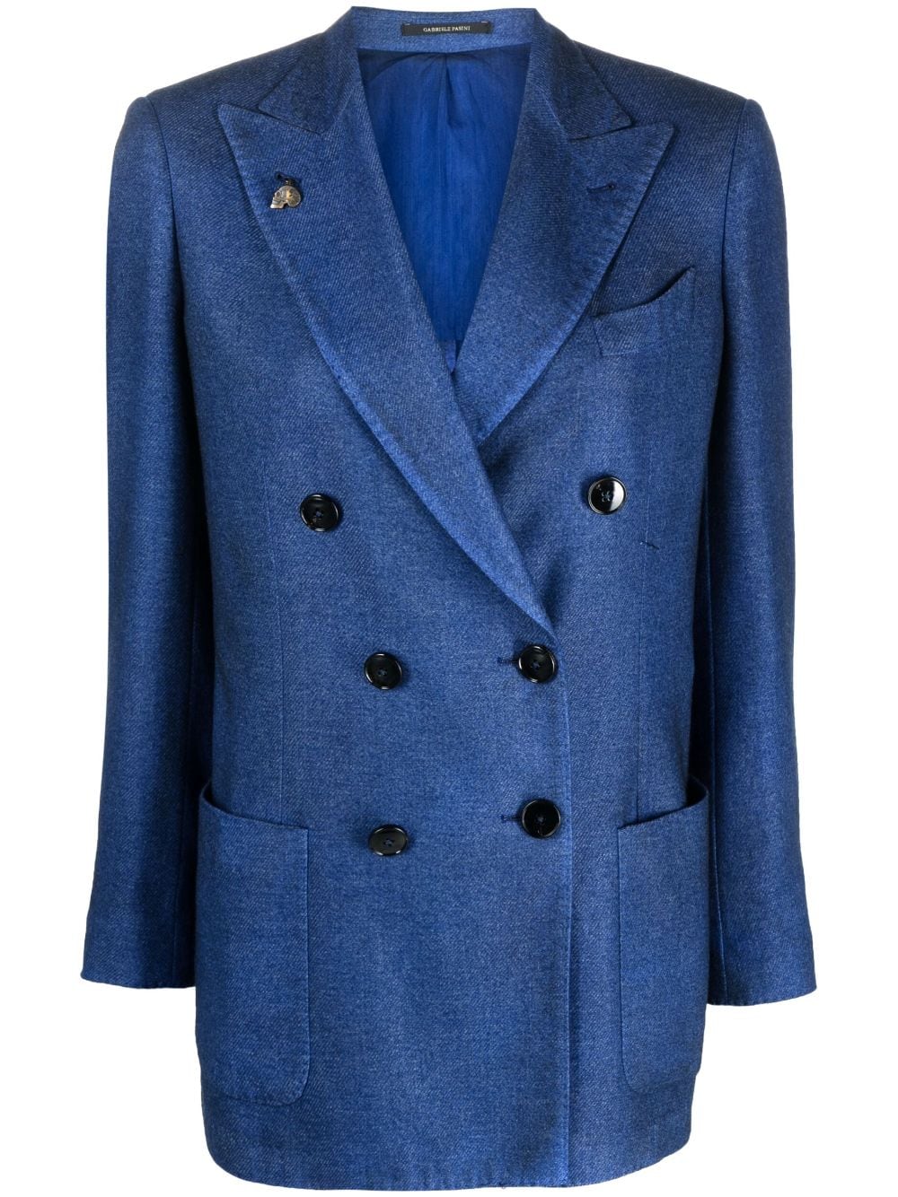 Gabriele Pasini double-breasted knitted blazer - Blue von Gabriele Pasini