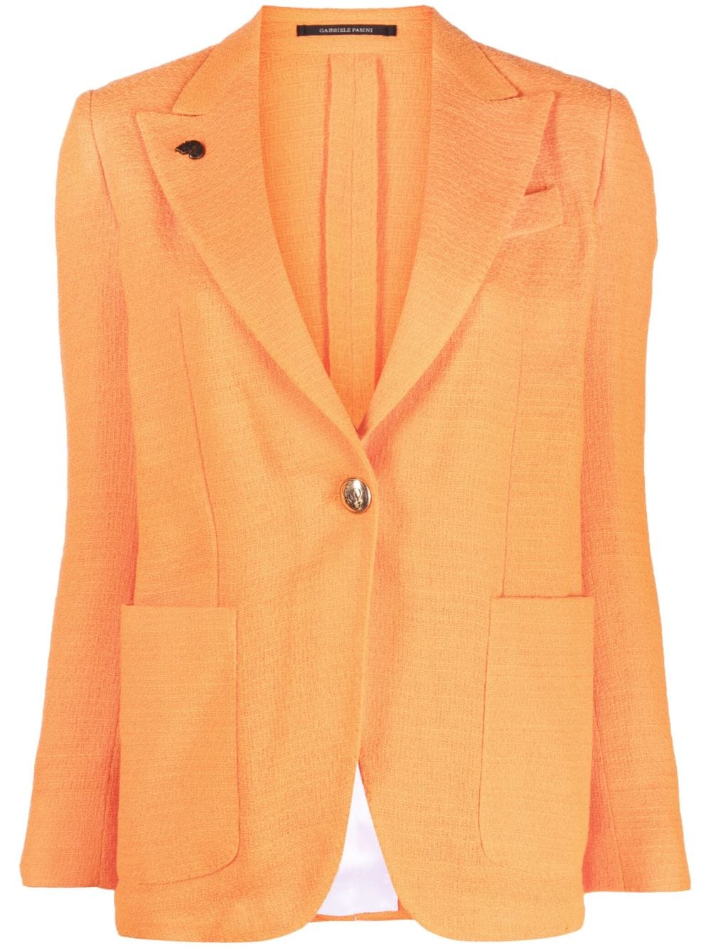 Gabriele Pasini single-breasted cotton blazer - Orange von Gabriele Pasini