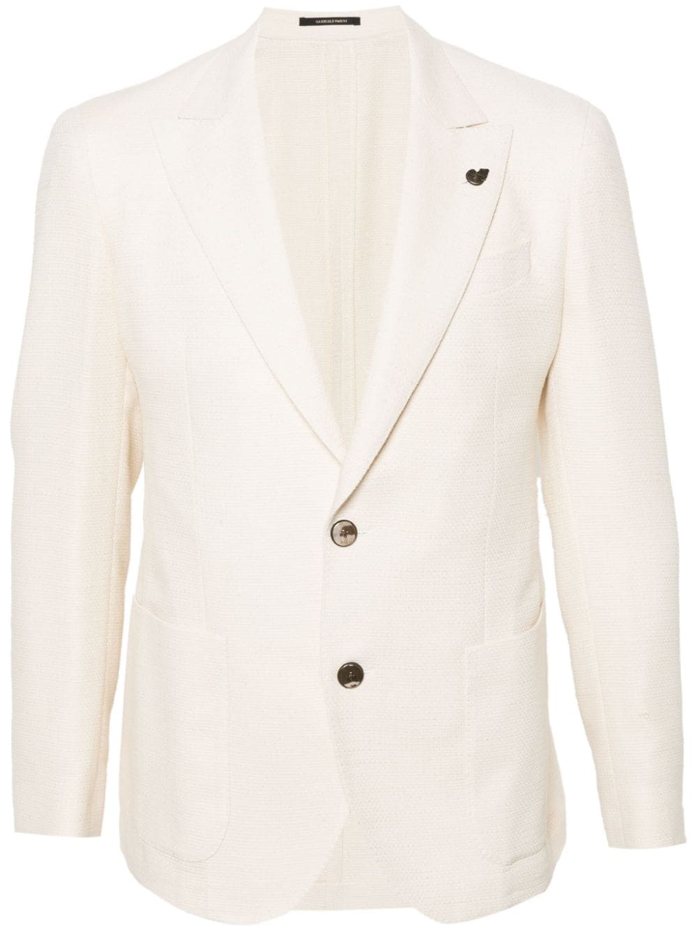 Gabriele Pasini textured single-breasted blazer - White von Gabriele Pasini
