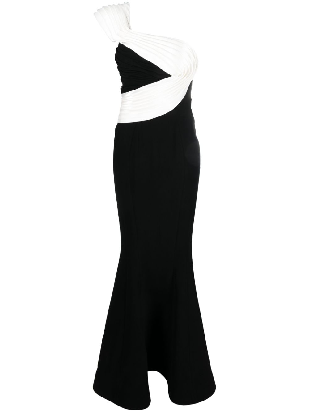 Gaby Charbachy draped one-shoulder long dress - Black von Gaby Charbachy