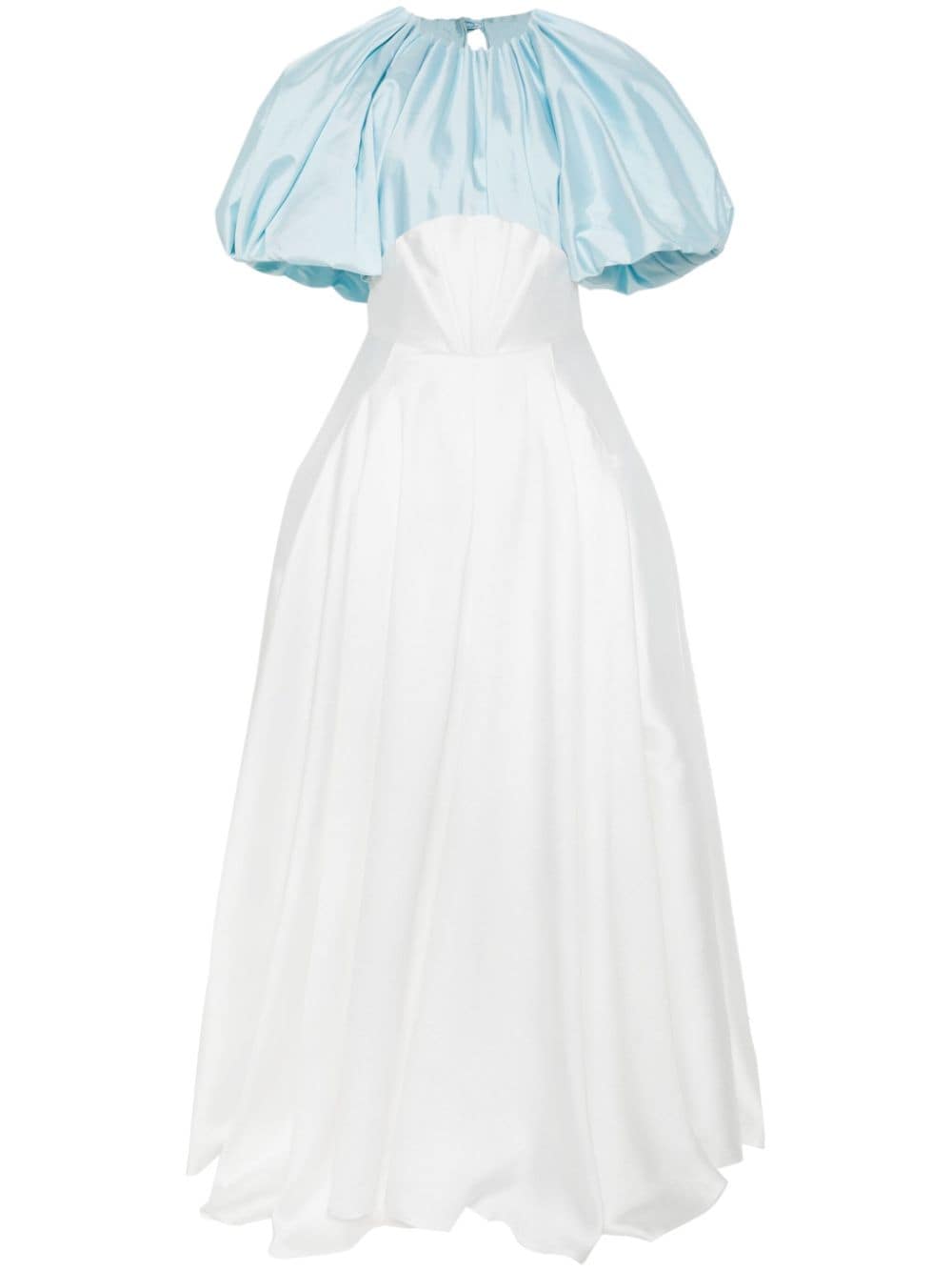 Gaby Charbachy pleated flared dress set - White von Gaby Charbachy