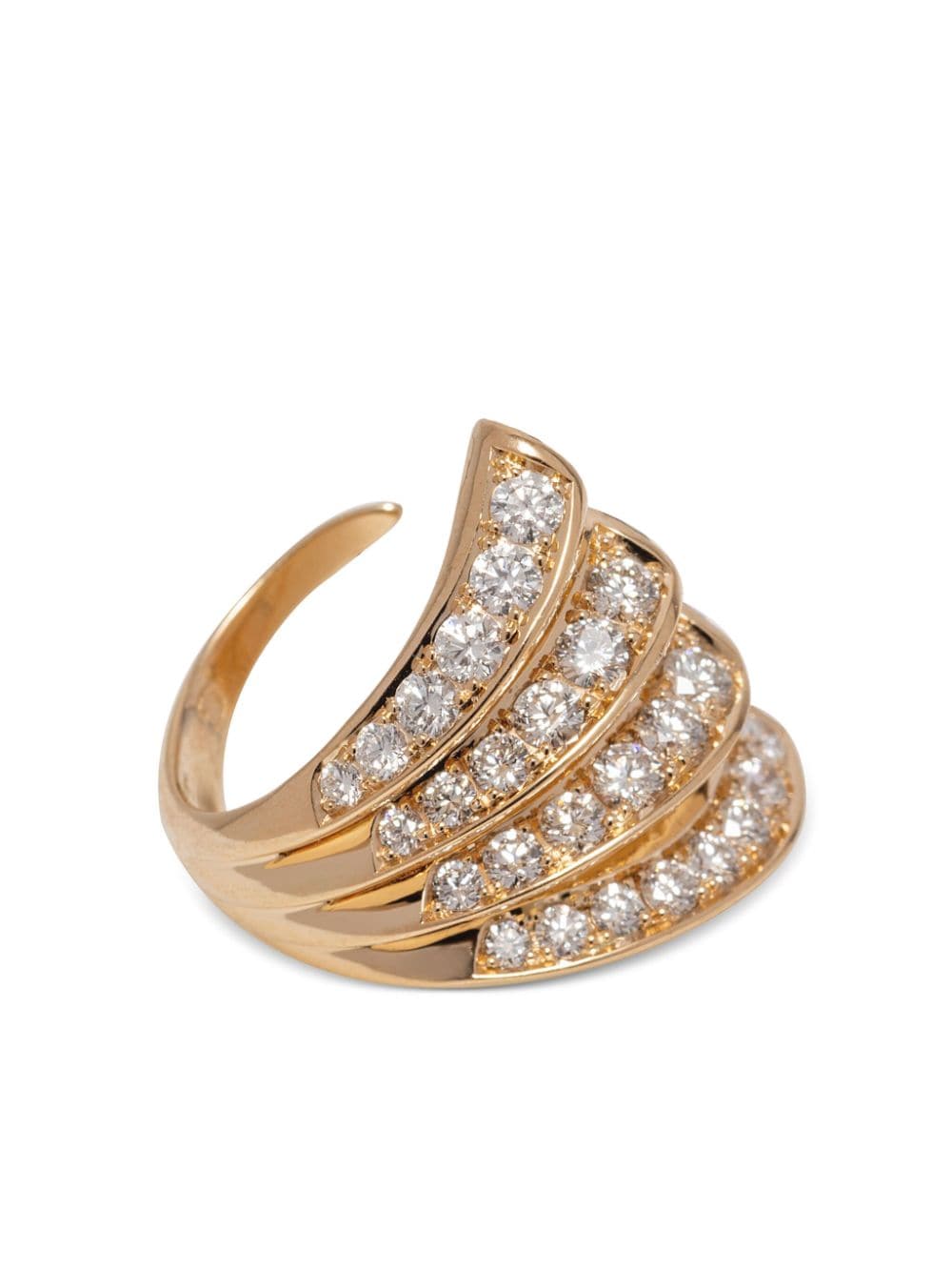 Gaelle Khouri 18kt rose gold Nuances diamond ring - Pink von Gaelle Khouri